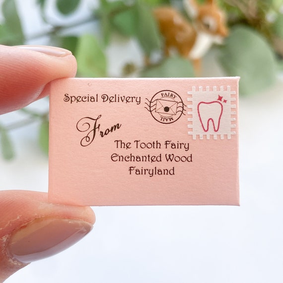 Tooth Fairy Letter Kit: Handmade Fairy Mail with Keepsake Extras Pink