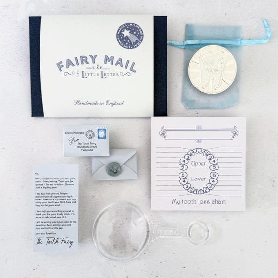 Tooth Fairy Letter Kit | Miniature Mail, Lost Tooth Keepsake