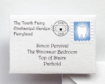 Tooth Fairy Letter - Blue - Personalised Letter from the Tooth Fairy | Tooth Fairy Note | Boys Tooth Fairy Letter | Tooth Fairy Letters