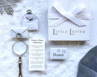 Daddy's First Christmas Miniature Poem | Keepsake Letter Gift