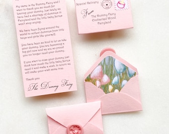 Dummy Fairy Letter for Little Girl | Dummy weaning | Dummies | Fairy Letter