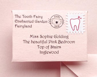 Tooth Fairy Letter - Pink - Personalised Letter from the Tooth Fairy | Tooth Fairy Note | Girls Tooth Fairy Letter | Tooth Fairy Letters