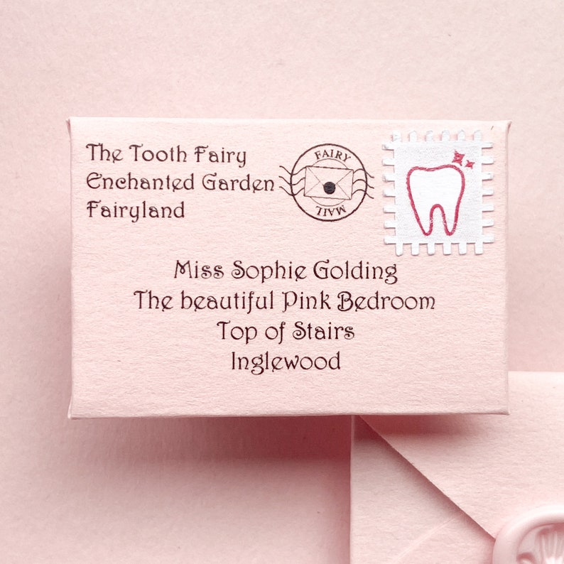Tooth Fairy Letter Kit Personalised First Tooth Fairy Note With