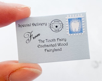 Tooth Fairy Letter | Fairy Letter | Fairy Mail | Lost Tooth | First Tooth Loss | Miniature Fairy Letter for Boys