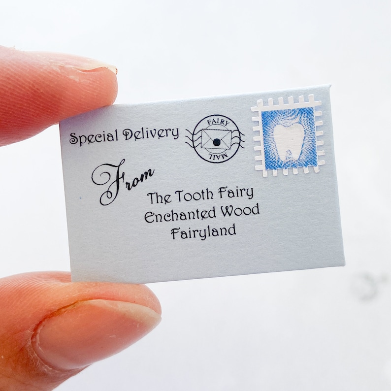 Boys Tooth Fairy Letter Fairy Letter Fairy Mail Lost Tooth First Tooth Loss Miniature Fairy Letter for Boys image 2