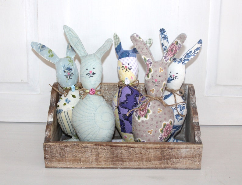 Bunnies For Sale Scrappy Bunnies Quilty Bunnies Easter Rabbits Primitive Bunnies Easter Prims image 5