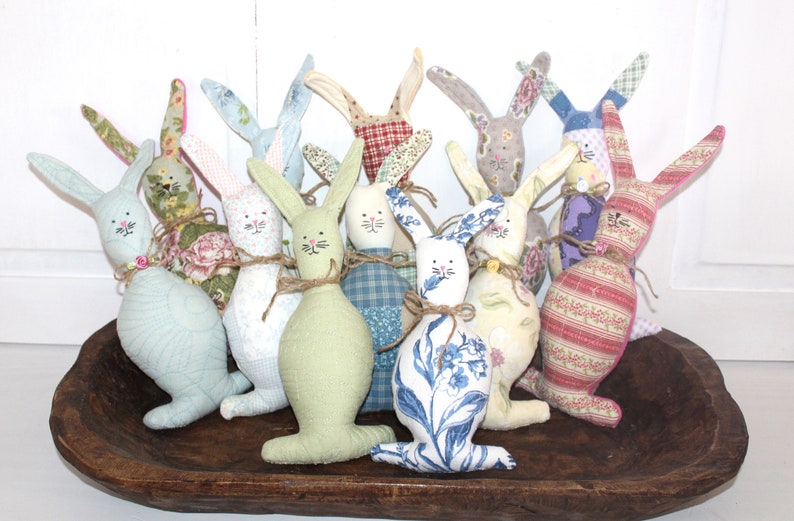 Bunnies For Sale Scrappy Bunnies Quilty Bunnies Easter Rabbits Primitive Bunnies Easter Prims image 3