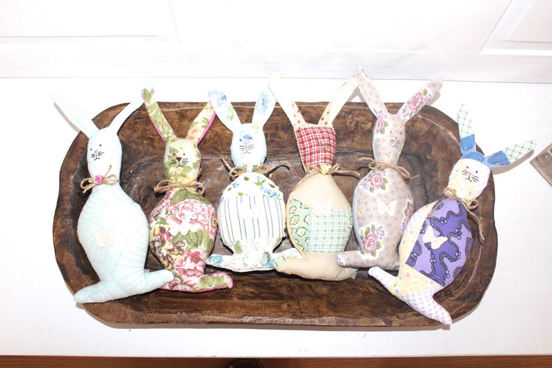 Bunnies For Sale Scrappy Bunnies Quilty Bunnies Easter Rabbits Primitive Bunnies Easter Prims image 9