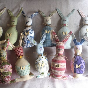 Bunnies For Sale Scrappy Bunnies Quilty Bunnies Easter Rabbits Primitive Bunnies Easter Prims image 10