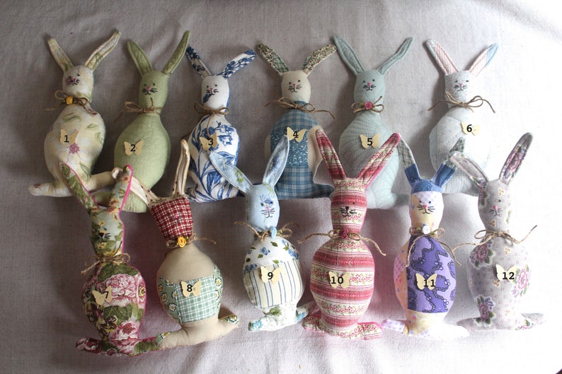 Bunnies For Sale Scrappy Bunnies Quilty Bunnies Easter Rabbits Primitive Bunnies Easter Prims image 10