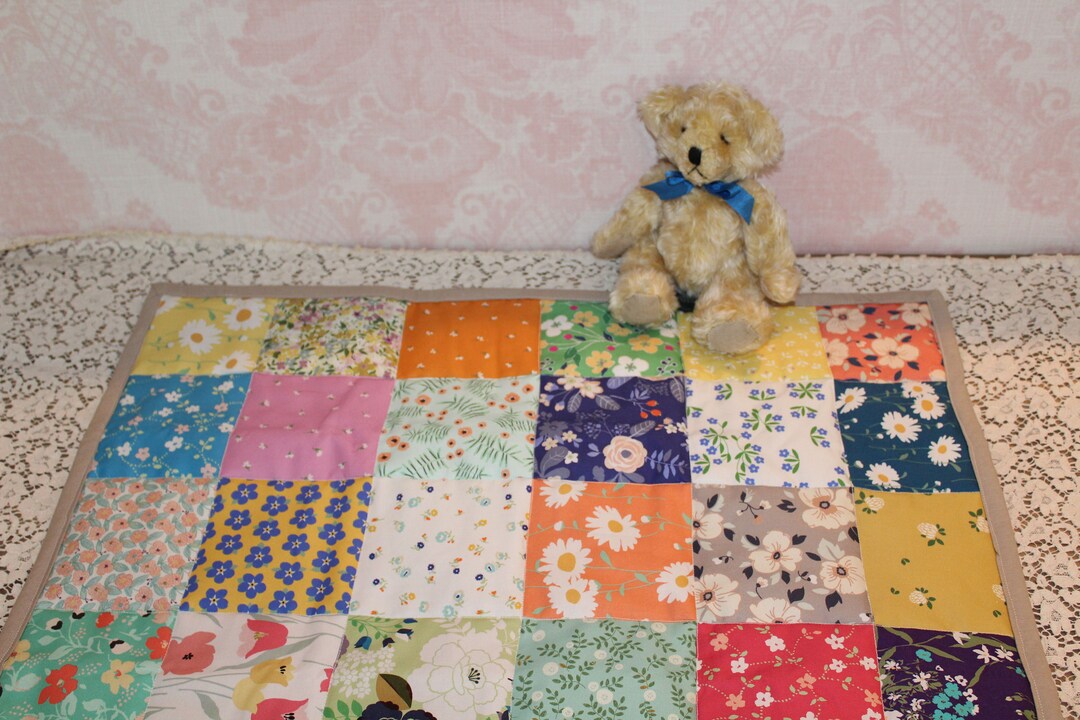 Baby Doll Quilt Blanket Play Quilt Bitty Baby Quilt Doll Blanket