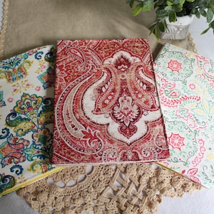 Fabric Covered Journal Notebook Size Handmade Journal Cover Fabric Covered Journal Floral Fabric Journal Cover