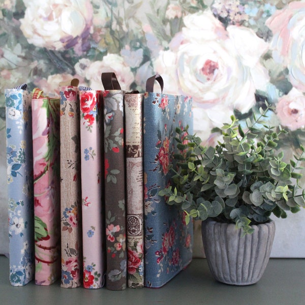 Fabric Covered Journal Smaller A5 Size Handmade Journal Cover Fabric Covered Journal Floral Fabric Journal Cover