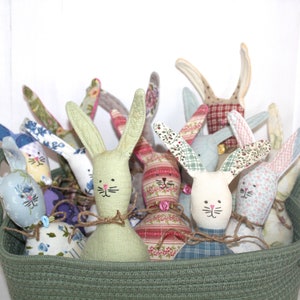 Bunnies For Sale Scrappy Bunnies Quilty Bunnies Easter Rabbits Primitive Bunnies Easter Prims image 1