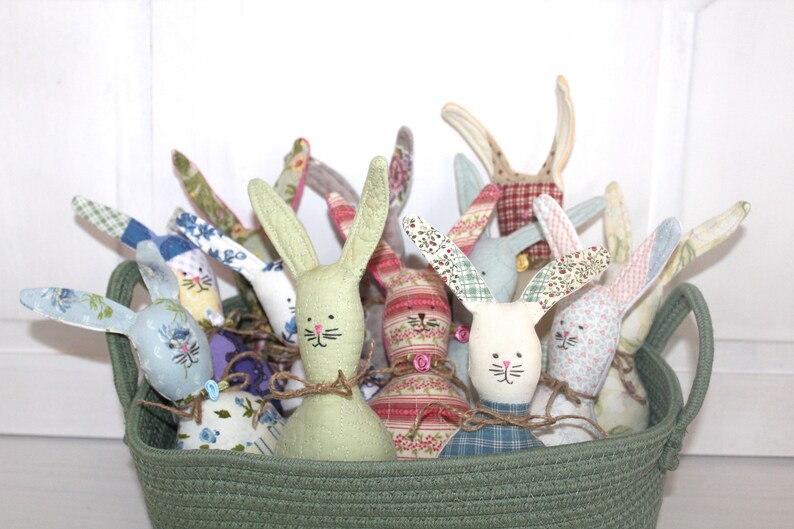 Bunnies For Sale Scrappy Bunnies Quilty Bunnies Easter Rabbits Primitive Bunnies Easter Prims image 1