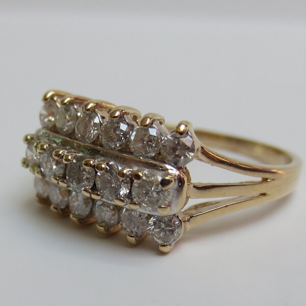 Reserved................1CT+ DIAMOND ANNIVERSARY Ring in 14kt Yellow Gold