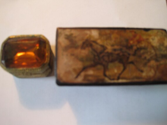 2 small antique boxes for small pieces of jewelry - image 1
