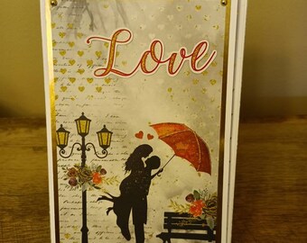 Wedding/engagement photo folio. Scrapbooking, journal
