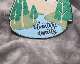 Adventure awaits scrapbook title