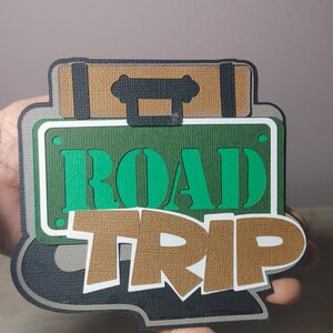 Road trip Scrapbook title