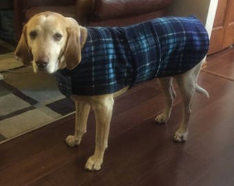 Custom-made Reversible Fleece Dog Coats (Roxy Coat)