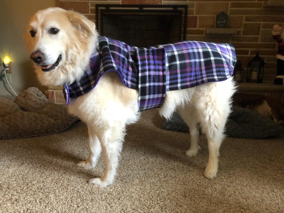 Warm and cozy reversible fleece doggy coats, adorable design doggy coats, easy to put on and take off coats
