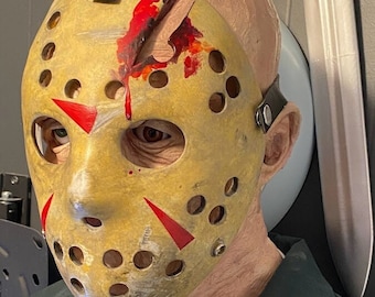 Jason Voorhees - Máscara de hockey y cara de látex