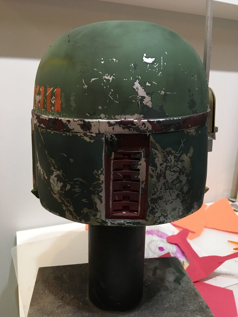 Boba Fett helmet painted and ready to wear Etsy