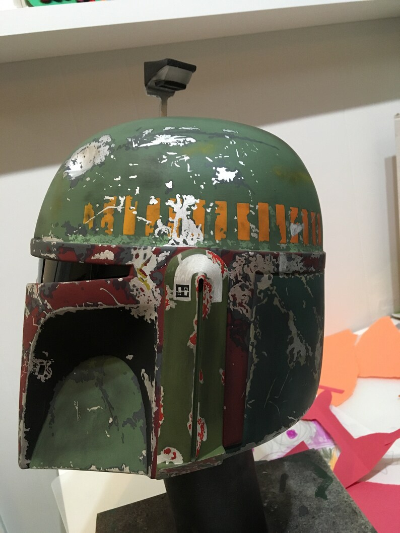 Boba Fett helmet painted and ready to wear | Etsy