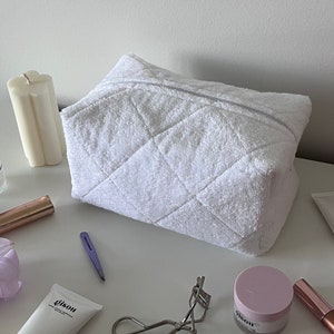 Terry Cloth Makeup Bag