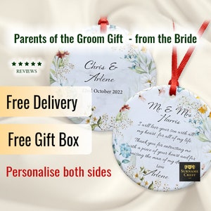 Parents of the Groom Gift – from the bride (Double sided)