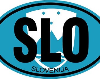 Slovenija Auto Decal (SLO)