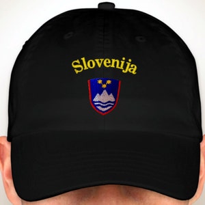 Slovenia Embroidered Dad Cap