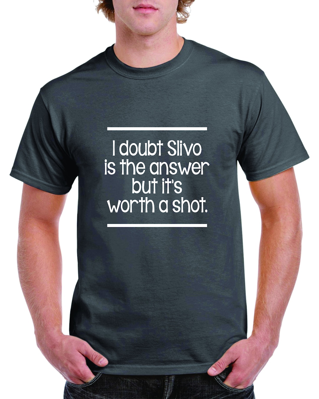 Dudo que Slivo sea la respuesta Mens Tee Etsy España