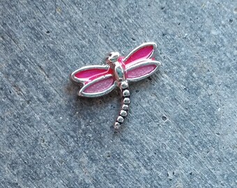 Floating Charm For Glass Memory Lockets- Dragonfly
