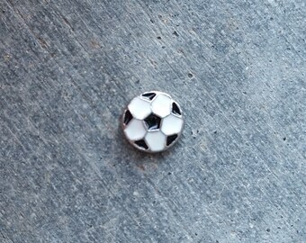 Floating Charm For Glass Memory Lockets- Soccer Ball