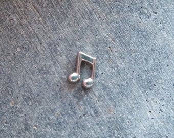 Floating Charm For Glass Memory Lockets- Music Note