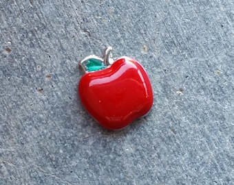 Floating Charm For Glass Memory Lockets- Apple