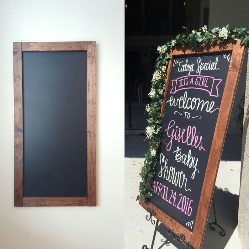 2' X 4' Large Handmade Chalkboard Wedding Sign Etsy
