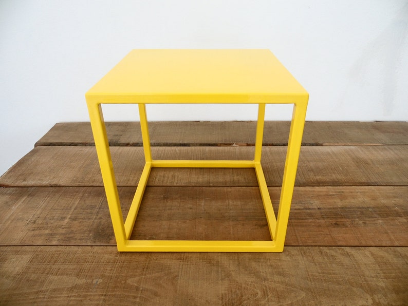16 Cube Table Base Steel Cube Coffee TableTray Etsy
