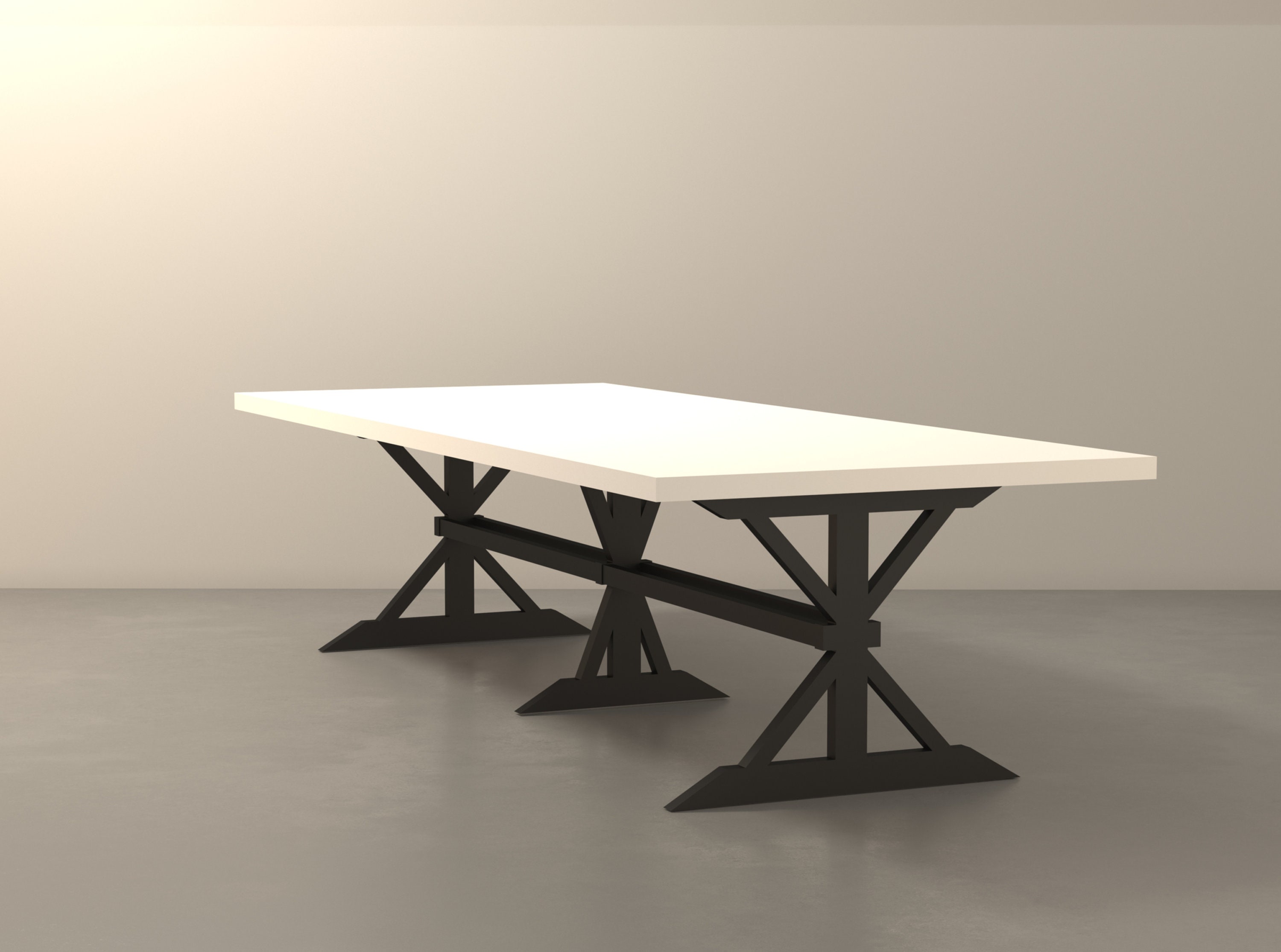 Conference Table Dining Table With Table Top KABIL Modern & Contemporary CUSTOMIZABLE TABLE 120