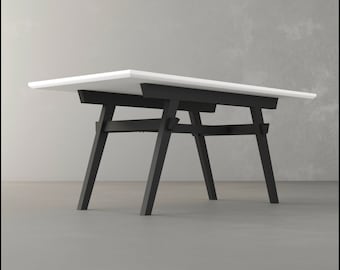 TORRI,Modern Dining Table ,Conference Table With Table Top / CUSTOMIZABLE