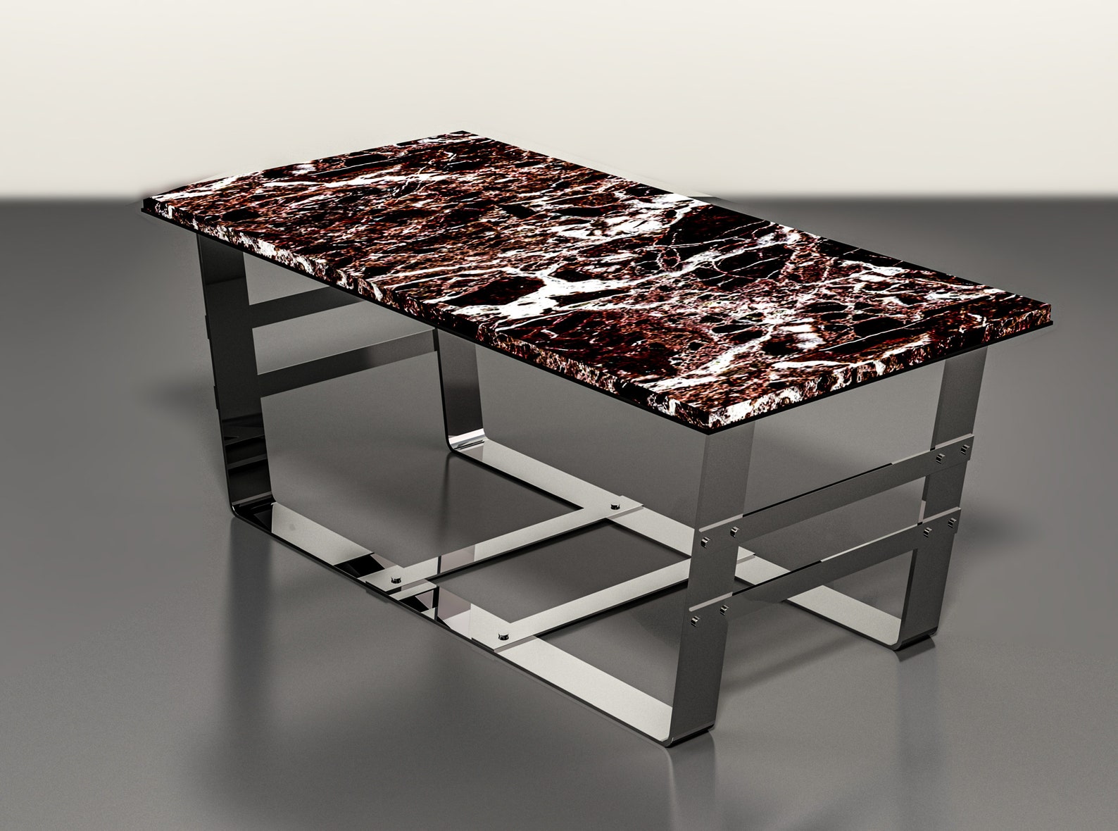 MARBLE Coffee Table With Stainless Steel 304 Quality Table Legs
