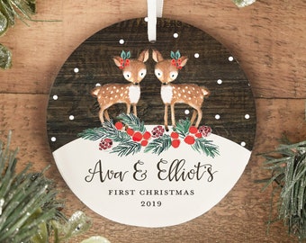 twin girl christmas ornaments