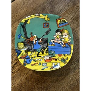 Rare Hard To Find Rorstrand Sweden Wall Plate Pippi Longstocking 1970's image 1