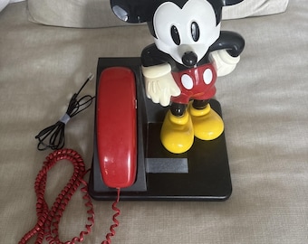 Vintage AT&T Mickey Mouse Walt Disney Push Button 1990 House Phone  Landline