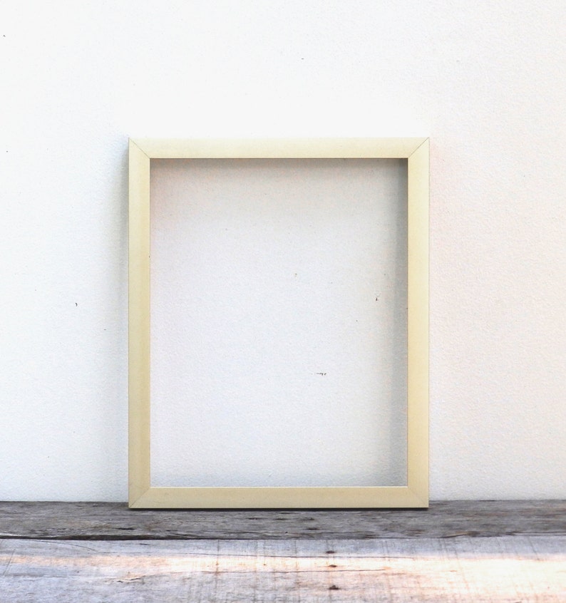 11x14 Simple Modern Gold Finish Picture Frame Brushed Light Mid Century Style Metal Frames