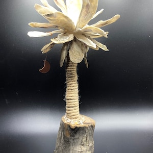 Oyster Shell Palmetto Tree: South Carolina Beach Decor