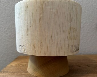 Wood Hat Block With Spinner