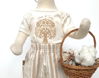 Organic Baby Clothes,Neutral Gender Baby Set,Onesies +Pants
